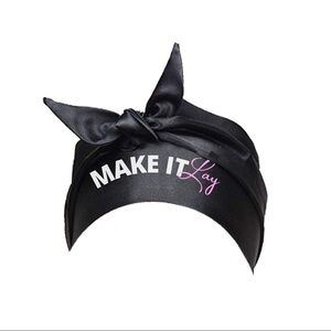 MAKE IT Lay Satin Edge Tie – O/S (Black)💰🔥